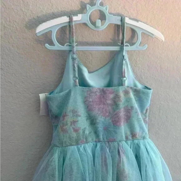 Zenzi Floral Sparkly Aquamarine Dress Size 8 Little Girl Easter Mother’s Day - Picture 6 of 6